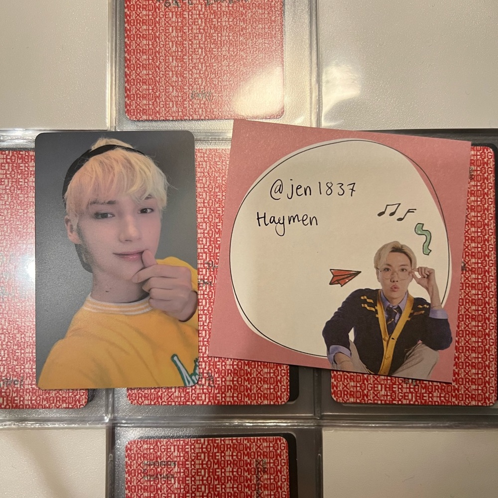 Official TXT HueningKai Luckydraw Photocard
